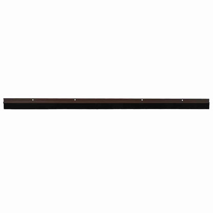 Screw-on Door Brush Seals 2 pcs Brown 100 cm Aluminium Alloy