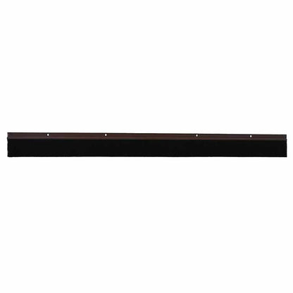 Screw-on Door Brush Seals 2 pcs Brown 100 cm Aluminium Alloy