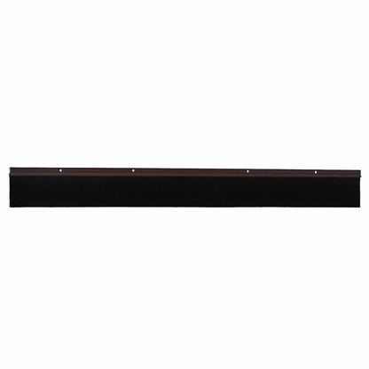 Screw-on Door Brush Seals 12 pcs Brown 100 cm Aluminium Alloy