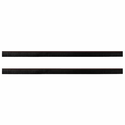 Screw-on Door Brush Seals 2 pcs Brown 100 cm Aluminium Alloy
