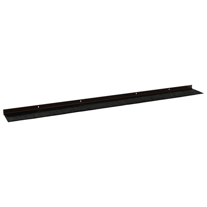 Screw-on Door Brush Seals 2 pcs Brown 100 cm Aluminium Alloy