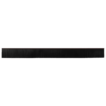 Screw-on Door Brush Seals 6 pcs Brown 100 cm Aluminium Alloy