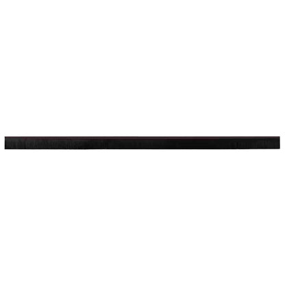 Screw-on Door Brush Seals 12 pcs Brown 100 cm Aluminium Alloy