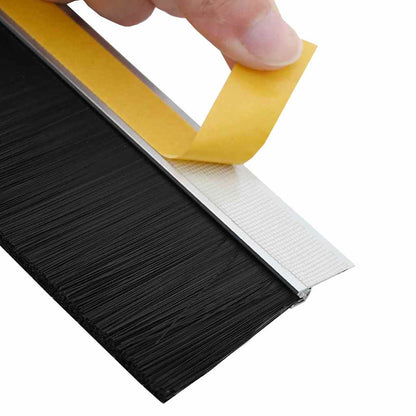 Self-adhesive Door Brush Seals 2 pcs Silver 100 cm