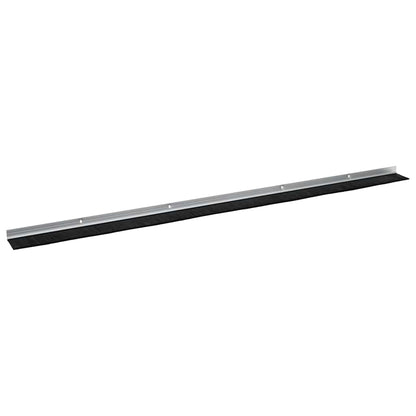 Screw-on Door Brush Seals 12 pcs Silver 100 cm Aluminium Alloy