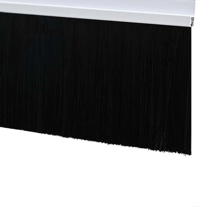 Self-adhesive Door Brush Seals 12 pcs White 100 cm