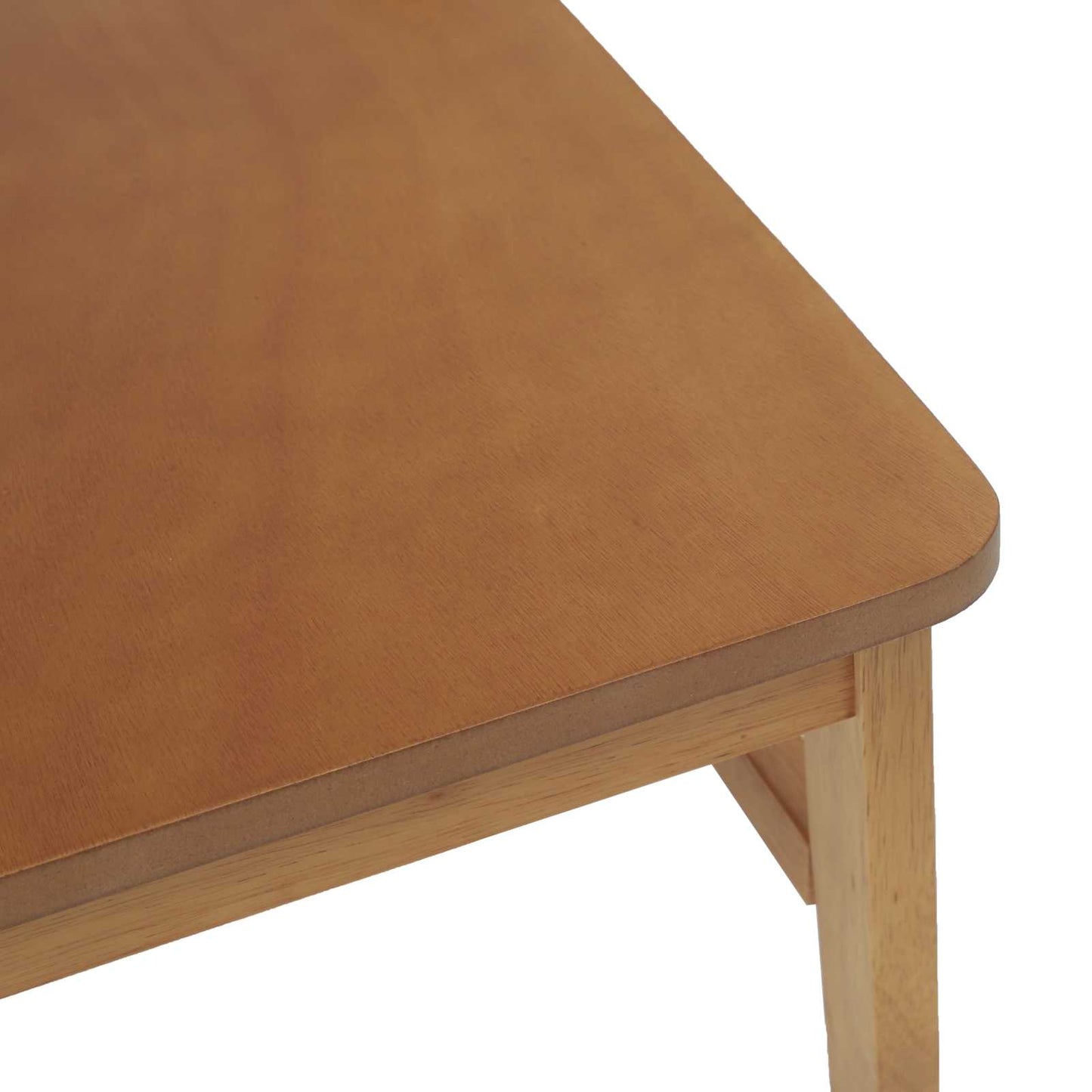 Dining Chair 2 pcs Natural Solid Rubber Wood