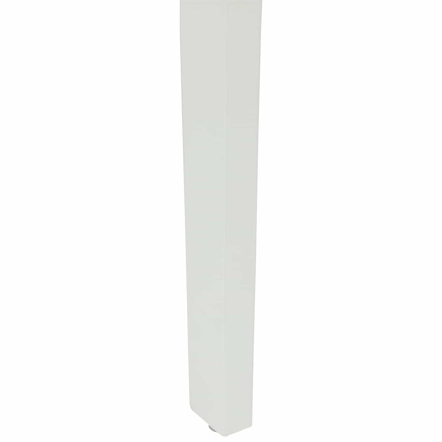 Dining Chair 2 pcs White and Natural Solid Rubber Wood