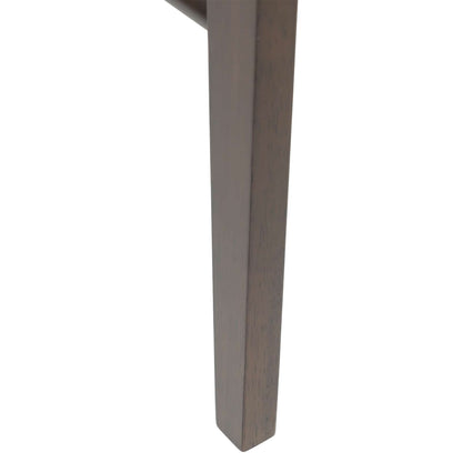 Dining Chair 2 pcs Light Brown and Light Solid Rubber Wood