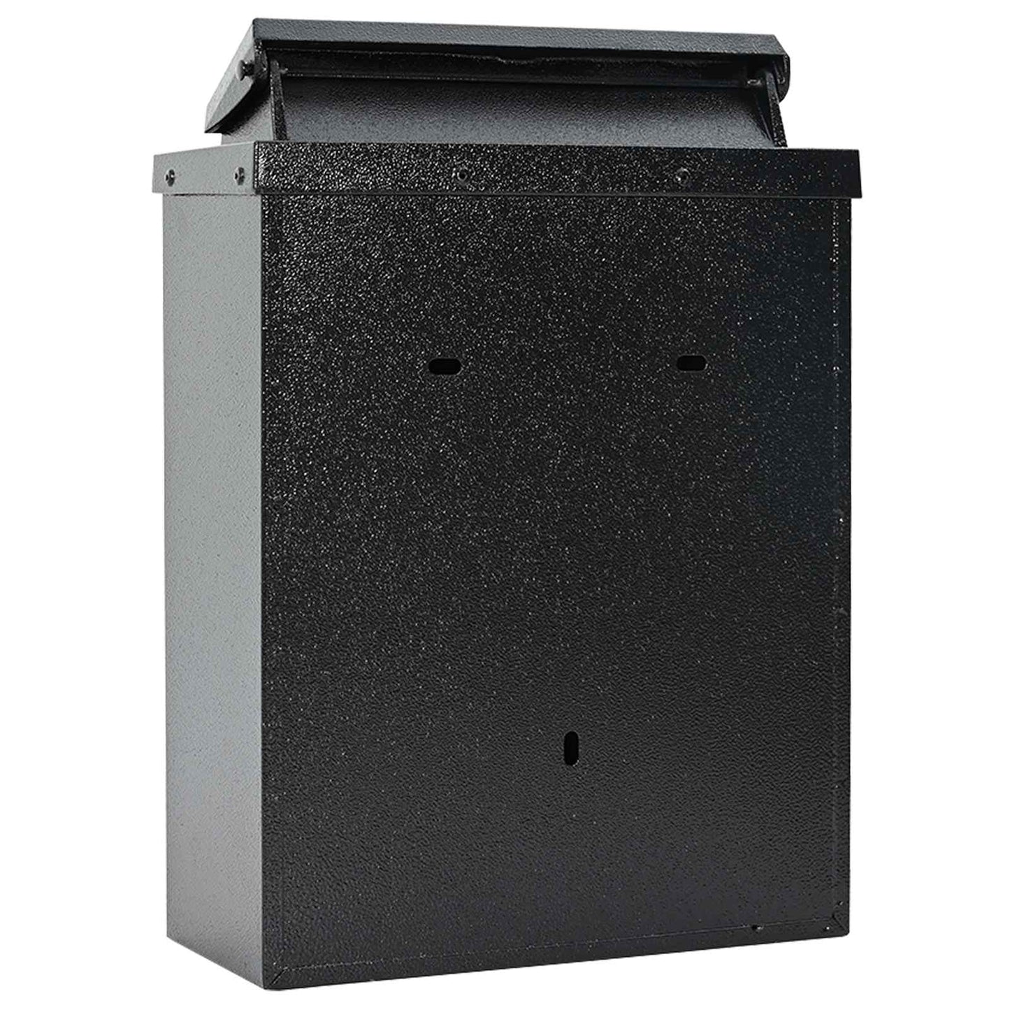 Wall Mounted Mailbox Black 29 x 13 x 41 cm Cast Aluminum