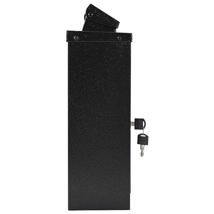 Wall Mounted Mailbox Black 29 x 13 x 41 cm Cast Aluminum