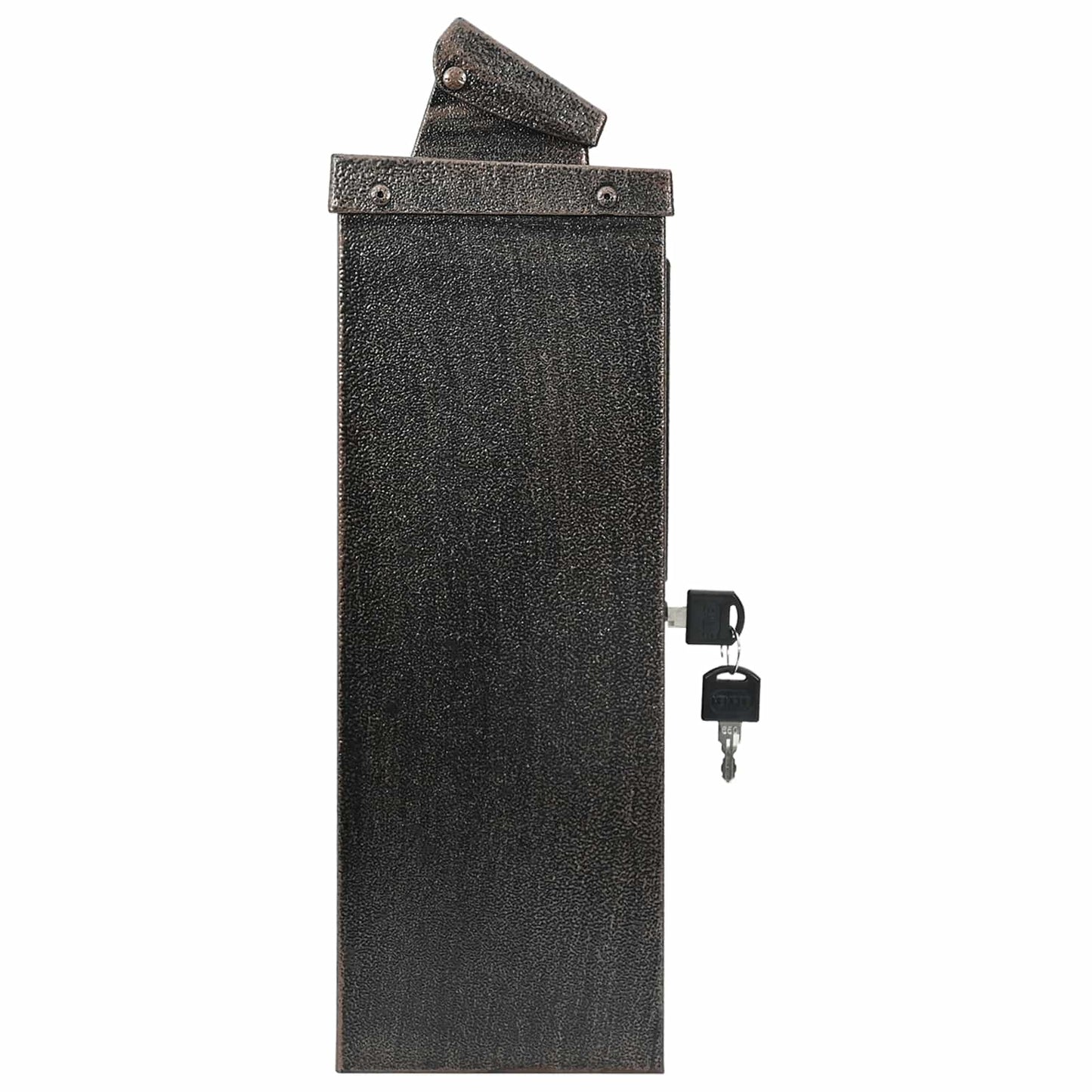 Wall Mounted Mailbox Bronze 29 x 13 x 41 cm Cast Aluminum