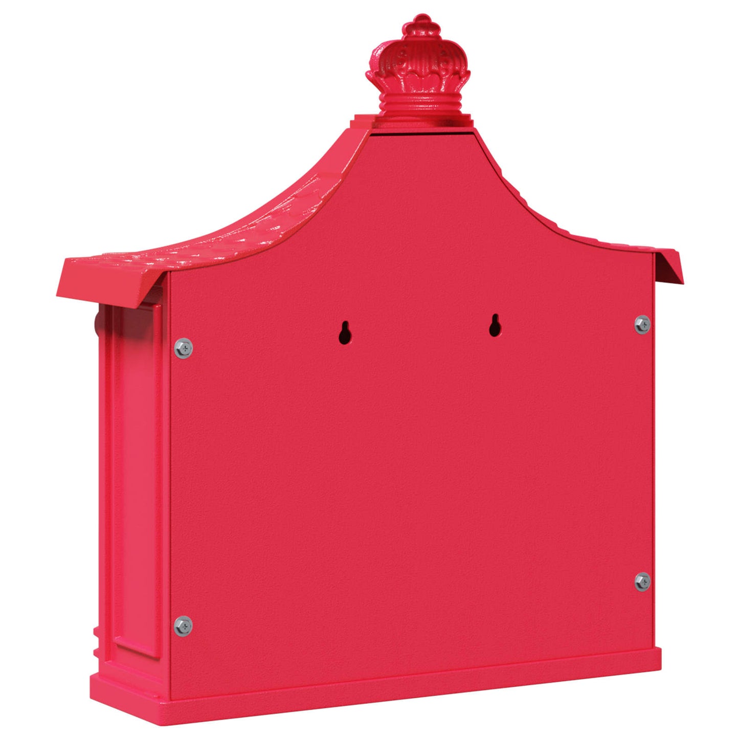 Wall Mounted Mailbox Red 40.5 x 16 x 45 cm Cast Aluminum