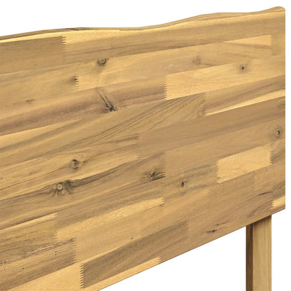 Double Bed Frame with Headboard ROSTOCK White 200 x 200 cm