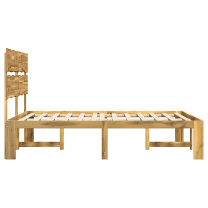 Double Bed Frame with Headboard ROSTOCK White 120 x 200 cm