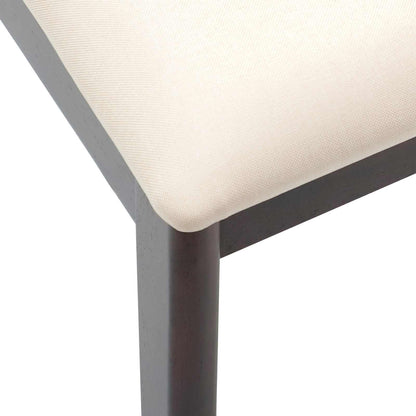 Dining Chair 2 pcs Light Brown and Light Solid Rubberwood