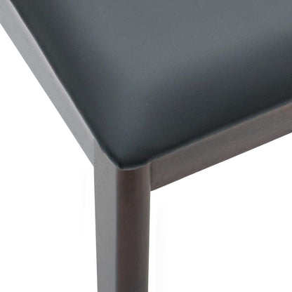 Dining Chair 2 pcs Light Brown and Black Solid Rubberwood
