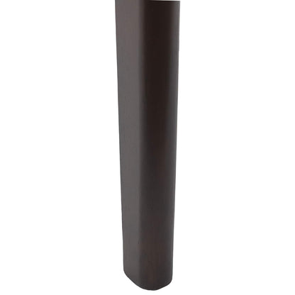 Dining Chair 2 pcs Light Brown and Black Solid Rubber Wood