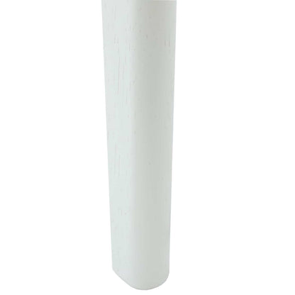 Dining Chair 2 pcs White and Grey Solid Rubber Wood