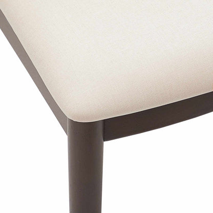 Dining Chair 2 pcs Light Brown and Light Solid Rubber Wood