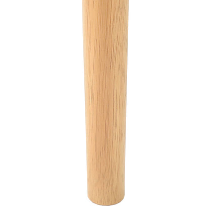 Dining Chair 2 pcs Natural and Light Solid Rubber Wood