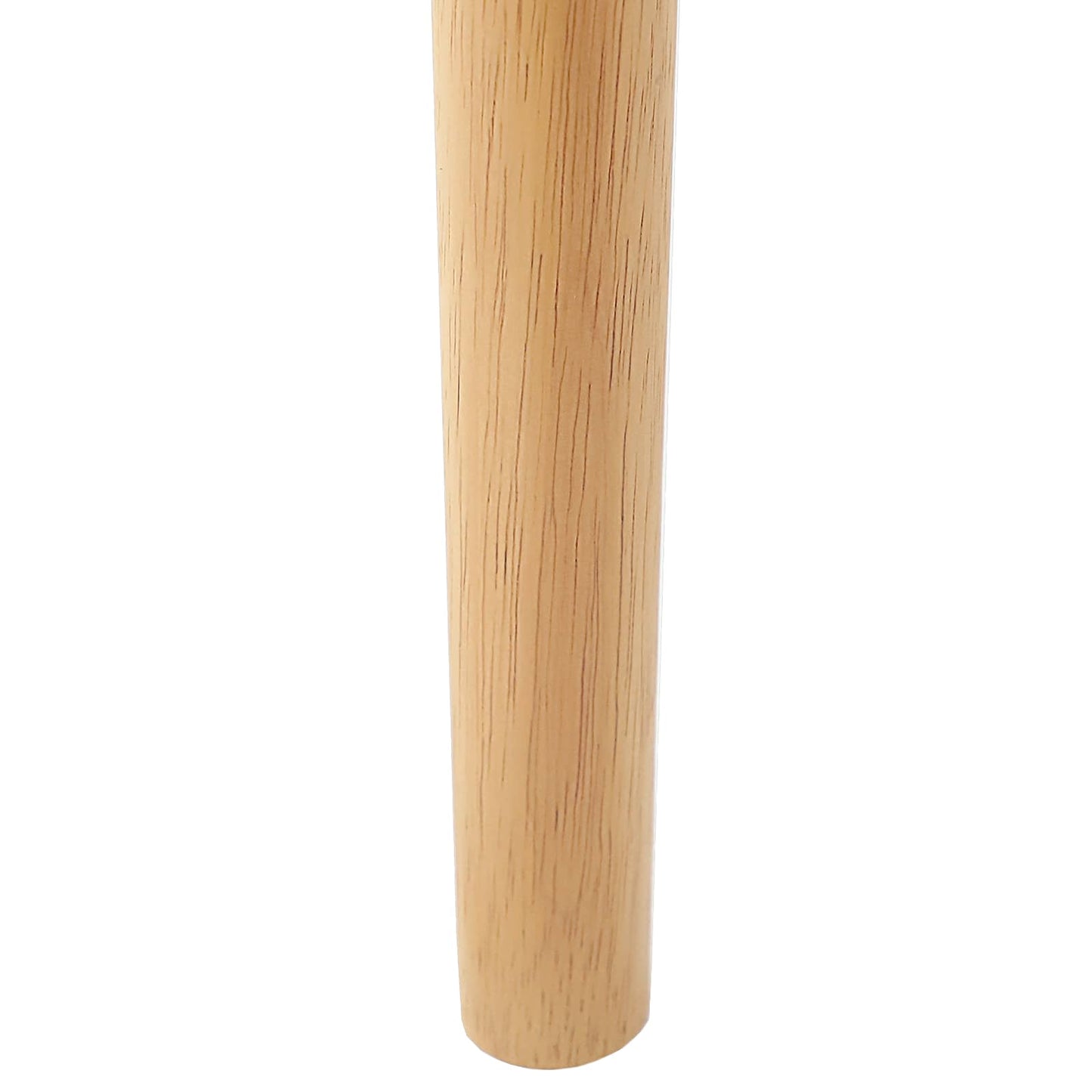 Dining Chair 2 pcs Natural and Light Solid Rubber Wood