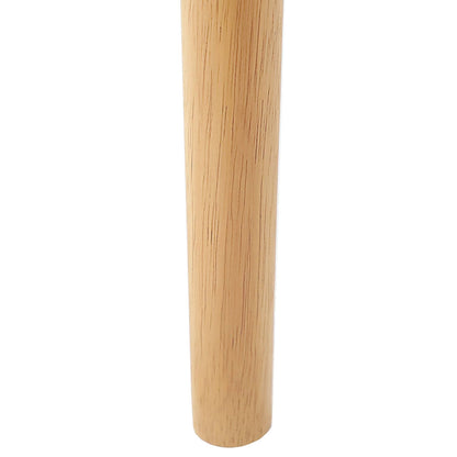 Dining Chair 2 pcs Natural and Light Solid Rubber Wood
