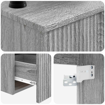 Bathroom Furniture Set 3 pcs Grey Sonoma Engineered Wood