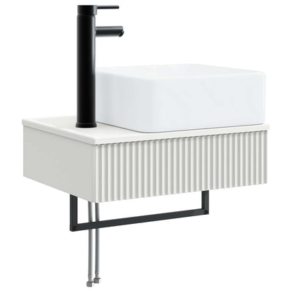 Bathroom Furniture Set 3 pcs White Engineered Wood