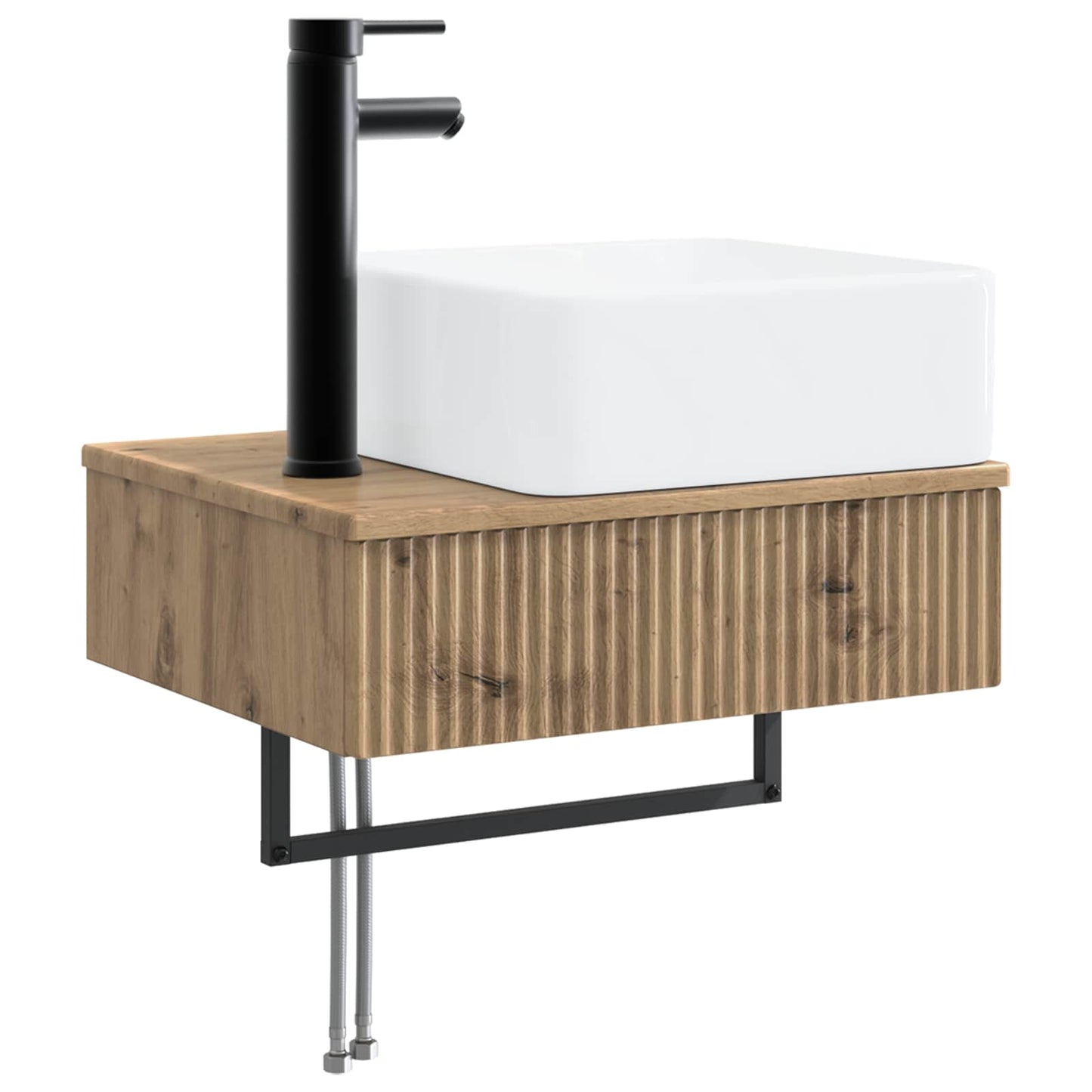 Bathroom Furniture Set 3 pcs Artisan Oak Engineered Wood