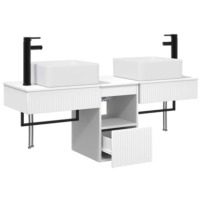 Bathroom Cabinet Set 3 pcs White 53 x 35 x 39 cm