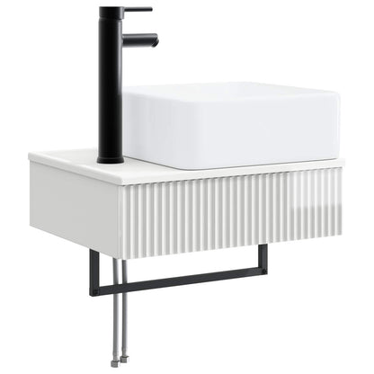 Bathroom Cabinet Set 3 pcs High Gloss White 53 x 35 x 39 cm