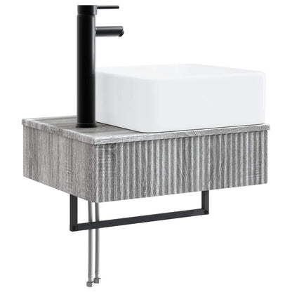 Bathroom Cabinet Set 3 pcs Grey Sonoma 53 x 35 x 39 cm