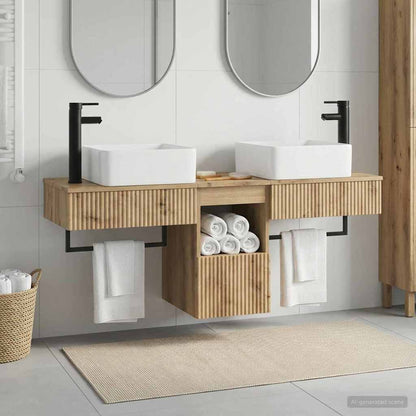 Bathroom Cabinet Set 3 pcs Artisan Oak 53 x 35 x 39 cm