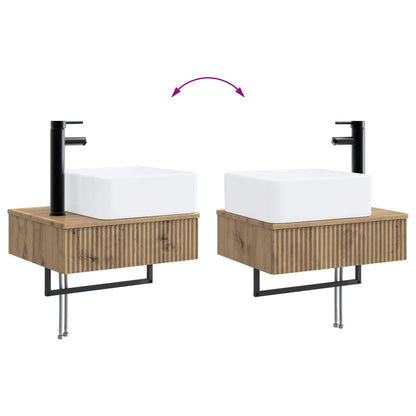 Bathroom Cabinet Set 3 pcs Artisan Oak 53 x 35 x 39 cm