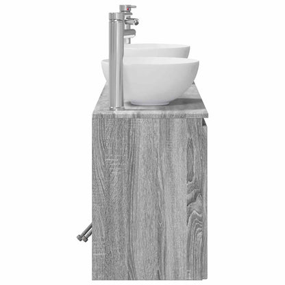 Bathroom Cabinet Set 3 pcs Grey Sonoma 49.5 x 35 x 63 cm