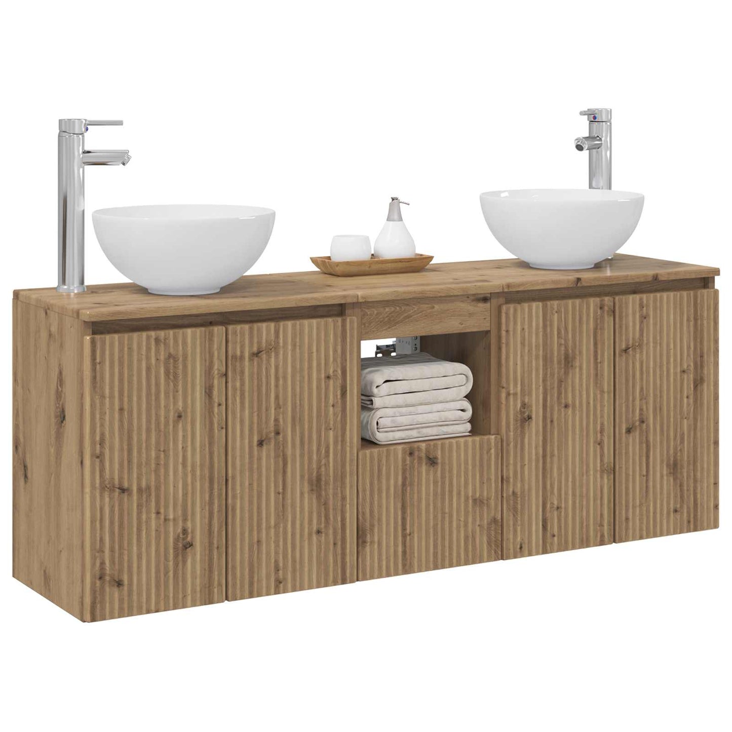 Bathroom Cabinet Set 3 pcs Artisan Oak 49.5 x 35 x 63 cm