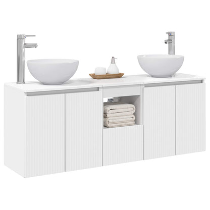 Bathroom Cabinet Set 3 pcs White 49.5 x 41 x 64.5 cm