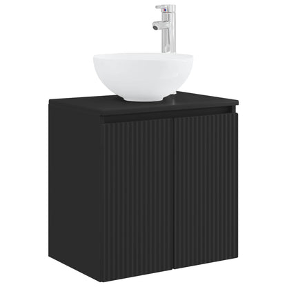 Bathroom Cabinet Set 3 pcs Black 49.5 x 41 x 64.5 cm