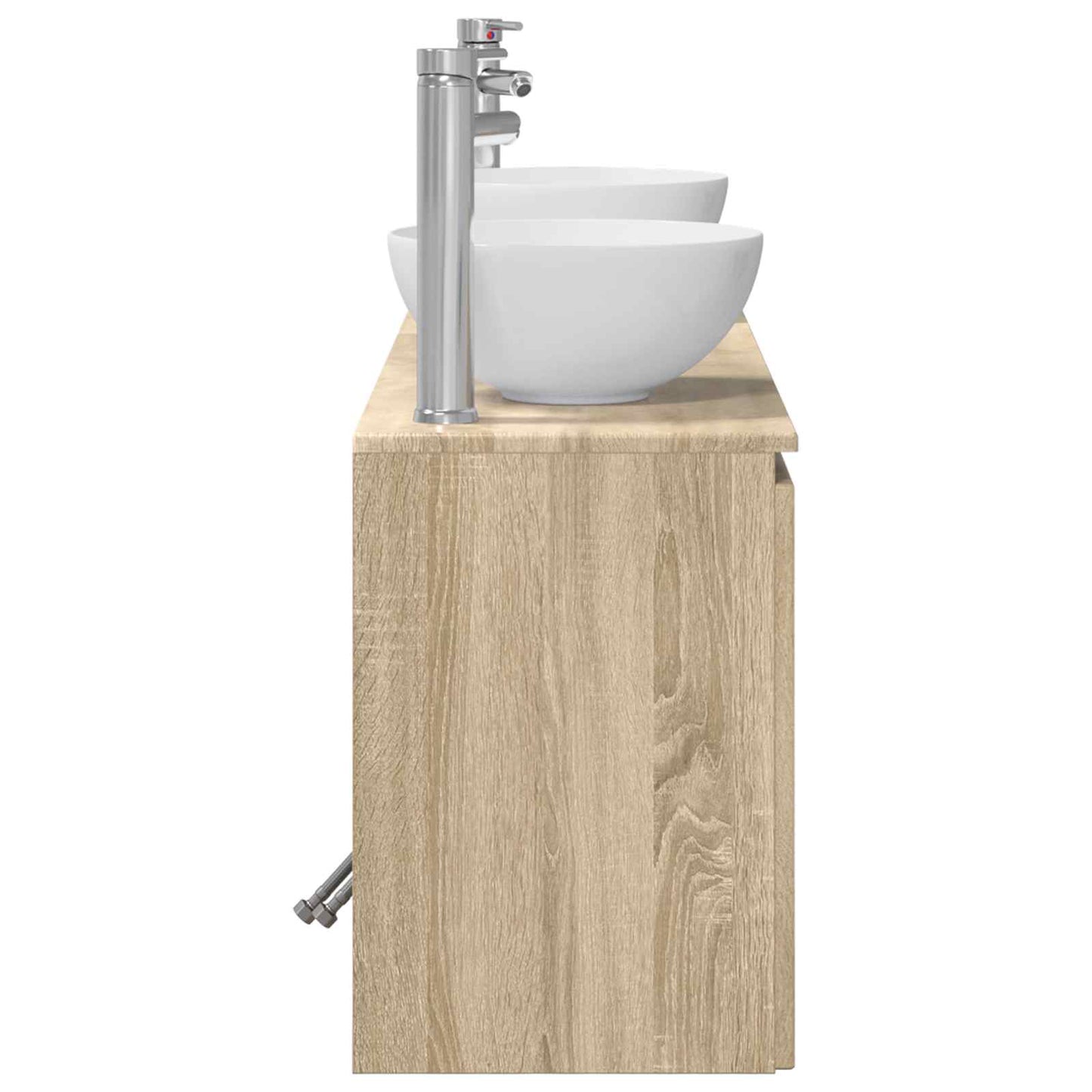 Bathroom Cabinet Set 3 pcs Sonoma Oak 49.5 x 41 x 64.5 cm
