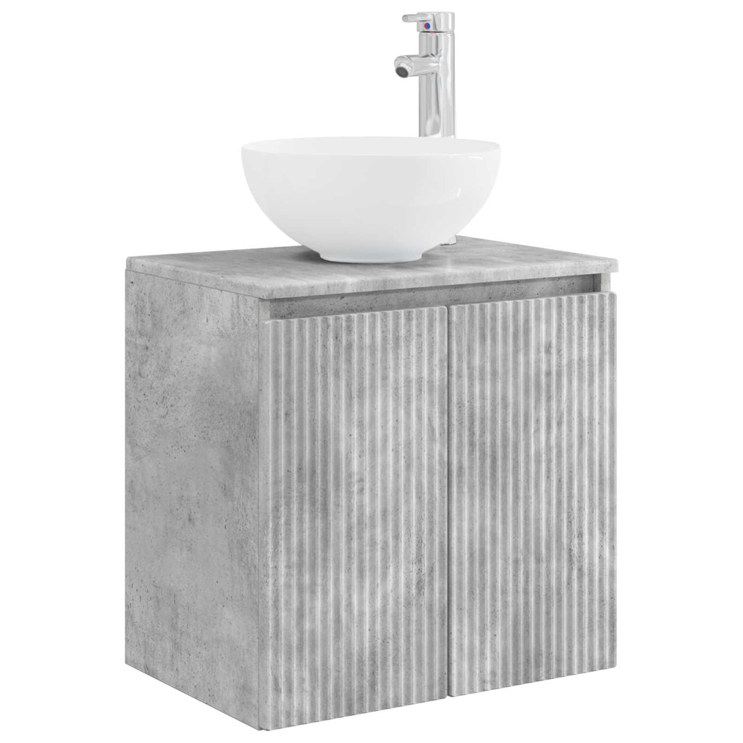 Bathroom Cabinet Set 3 pcs Concrete Grey 49.5 x 41 x 64.5 cm