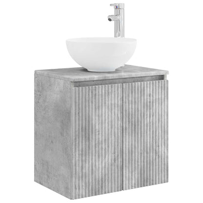 Bathroom Cabinet Set 3 pcs Concrete Grey 49.5 x 41 x 64.5 cm