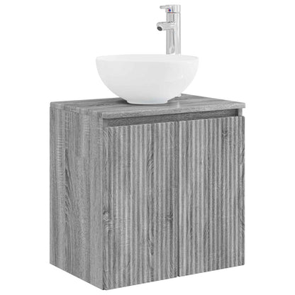Bathroom Cabinet Set 3 pcs Grey Sonoma 49.5 x 41 x 64.5 cm