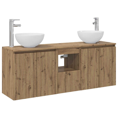 Bathroom Cabinet Set 3 pcs Artisan Oak 49.5 x 41 x 64.5 cm