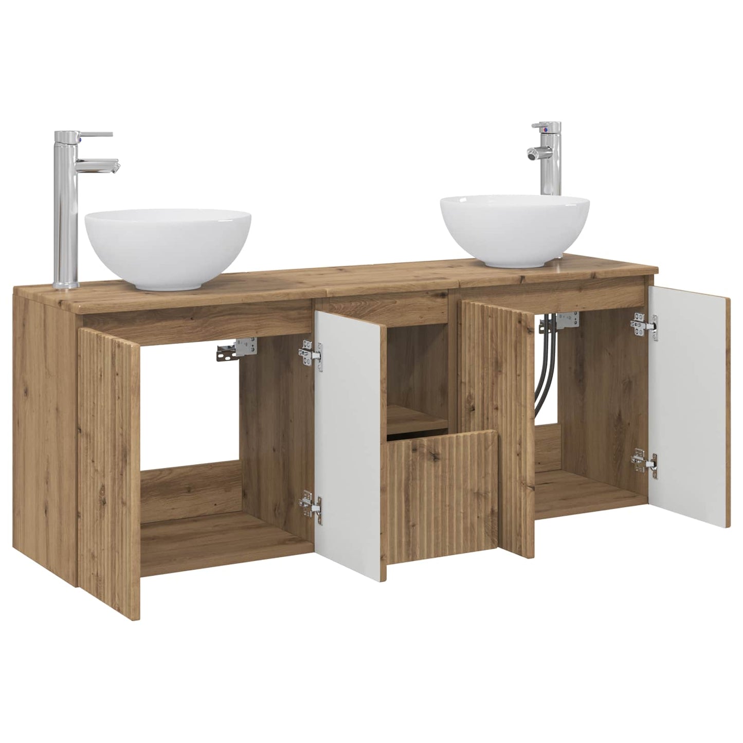 Bathroom Cabinet Set 3 pcs Artisan Oak 49.5 x 41 x 64.5 cm