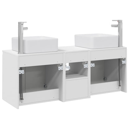 Bathroom Cabinet Set 3 pcs White 49.5 x 41 x 63 cm