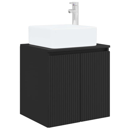 Bathroom Cabinet Set 3 pcs Black 49.5 x 41 x 63 cm