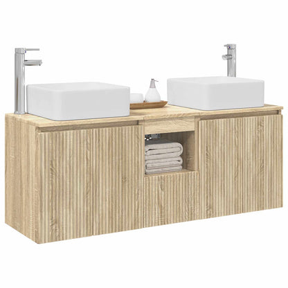 Bathroom Cabinet Set 3 pcs Sonoma Oak 49.5 x 41 x 63 cm