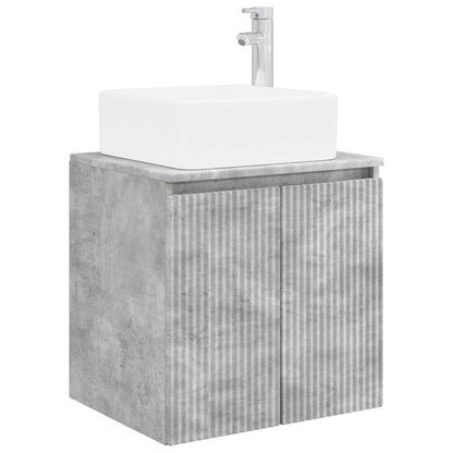 Bathroom Cabinet Set 3 pcs Concrete Grey 49.5 x 41 x 63 cm