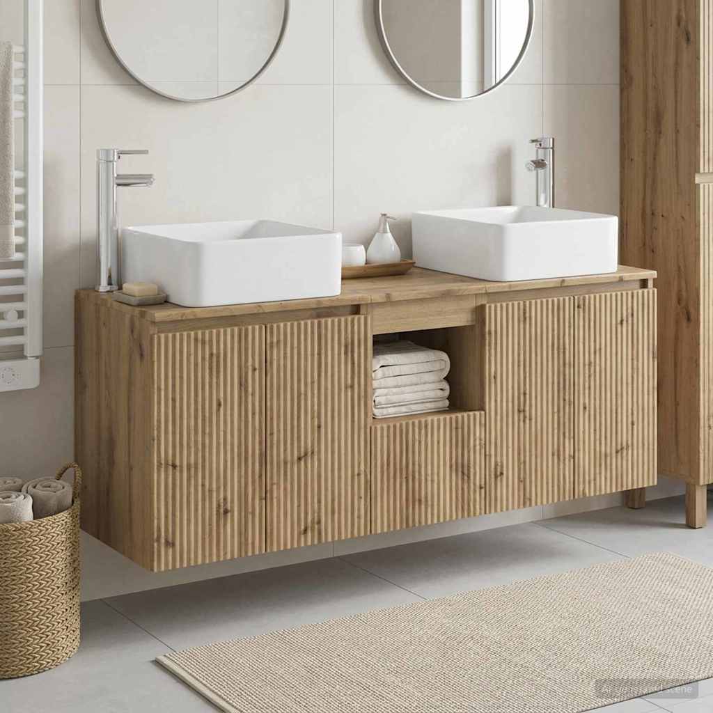 Bathroom Cabinet Set 3 pcs Artisan Oak 49.5 x 41 x 63 cm